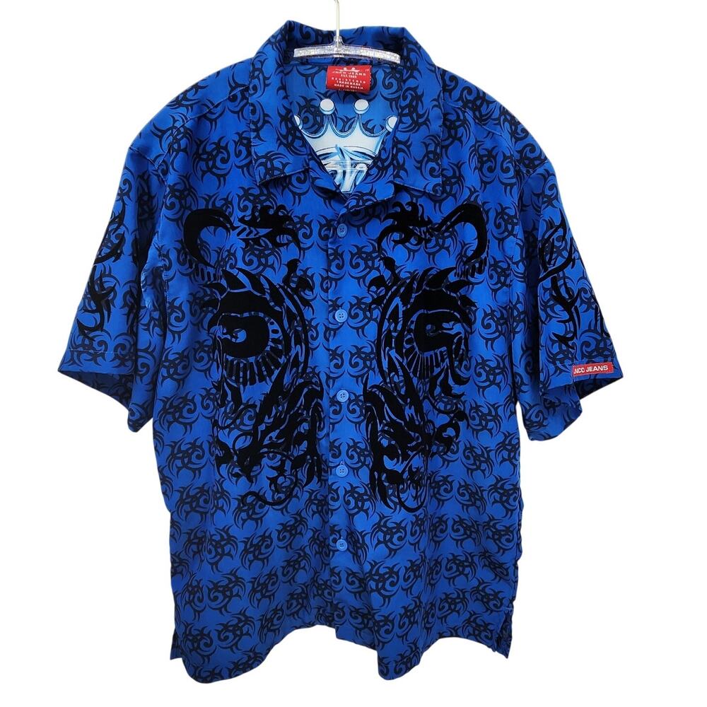 JNCO Jeans Button Down Youth XL Men's Medium Large